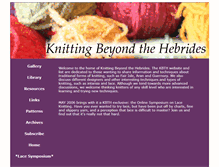 Tablet Screenshot of knittingbeyondthehebrides.org